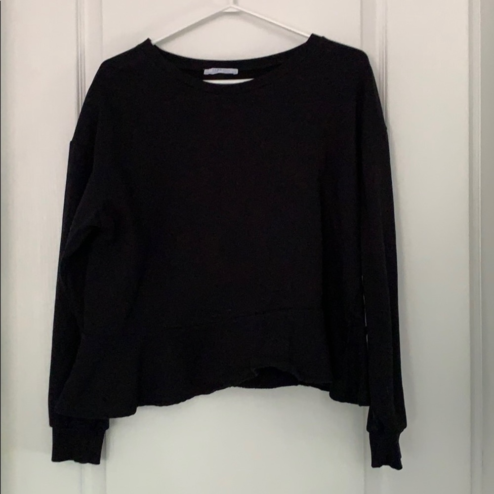 Zara peplum sweatshirt